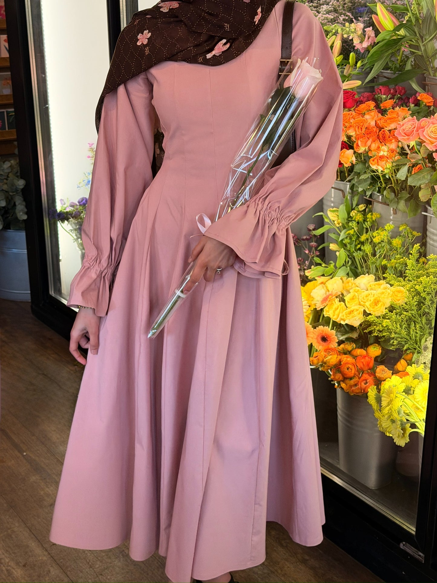 Dahlia Dress In Dusty Rose - Limited Editon