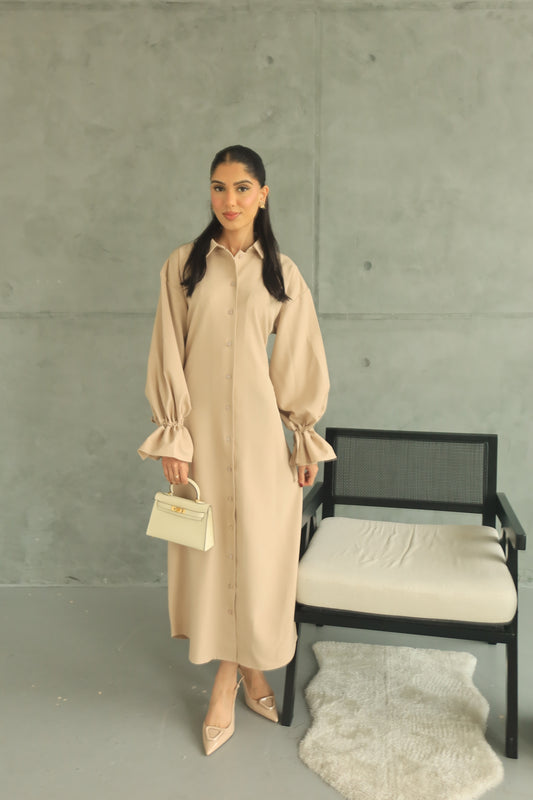 Nora Structured Tie Back Maxi Dress