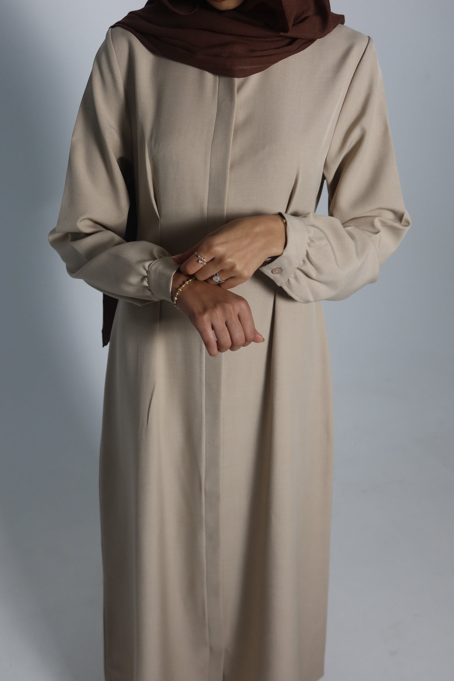 Rima Pleated Tailored Dress