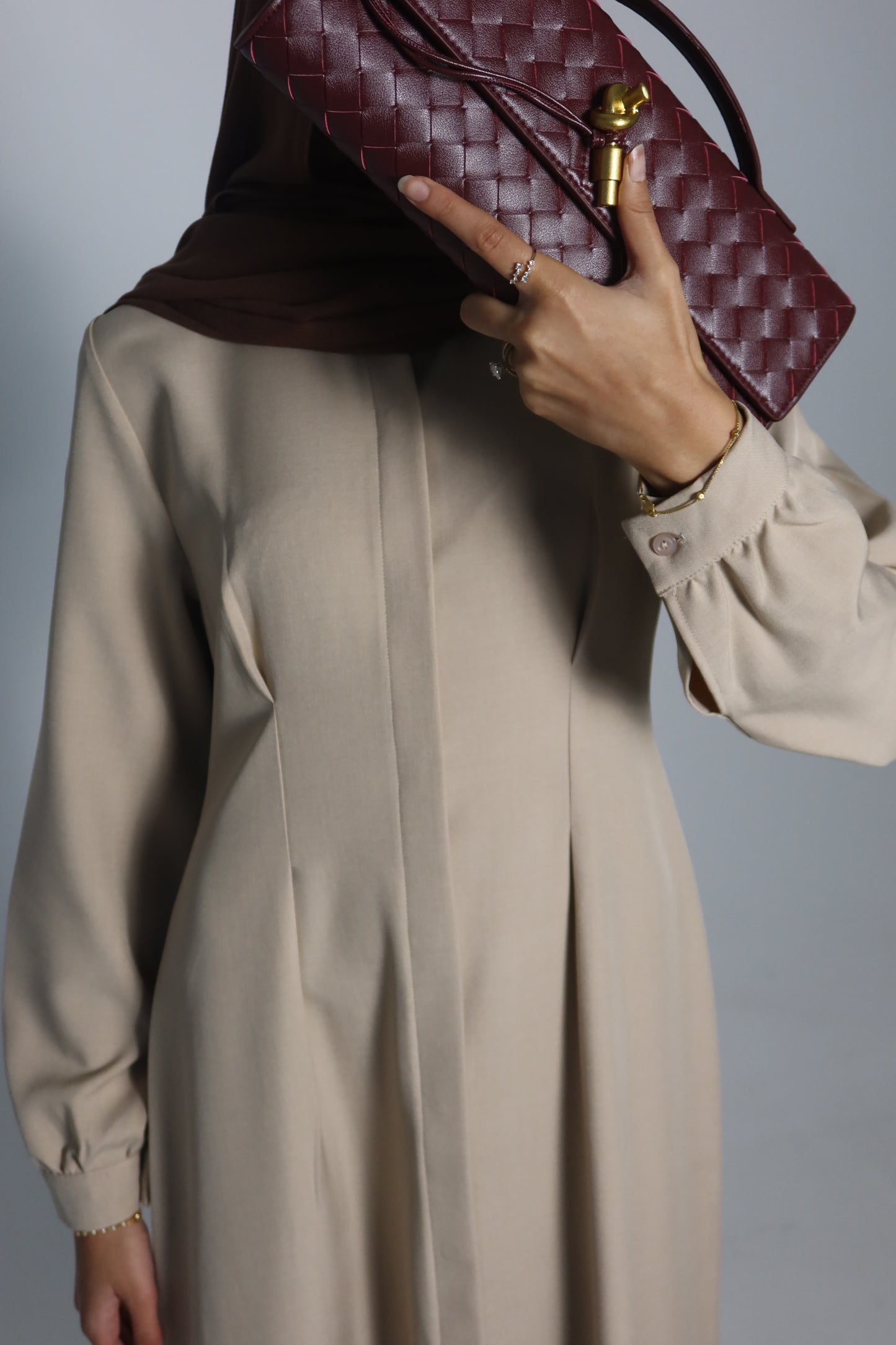 Rima Pleated Tailored Dress