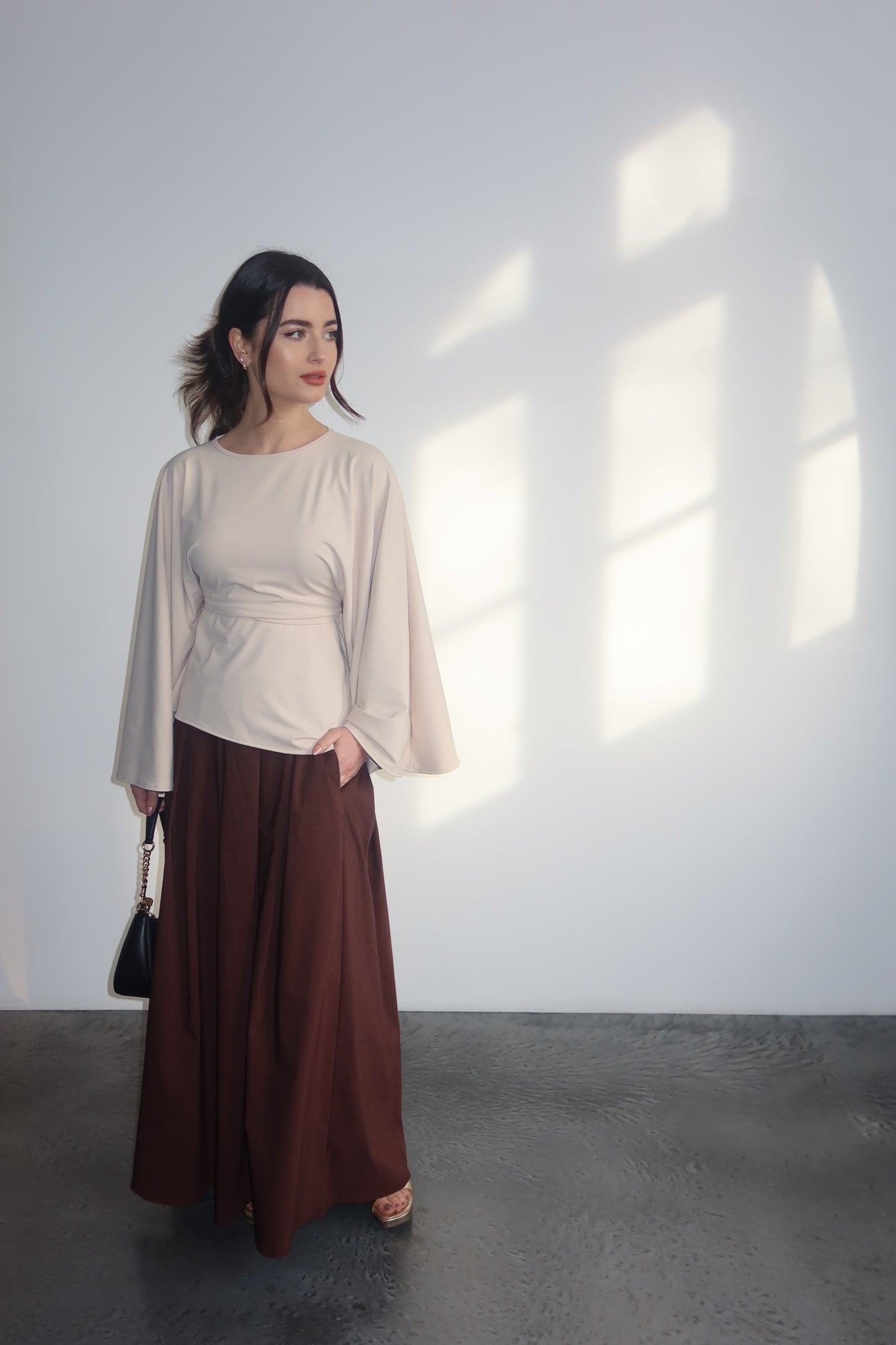 Sara Structured Maxi Skirt