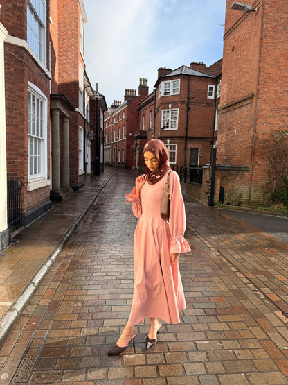 Dahlia Dress In Dusty Rose - Limited Editon