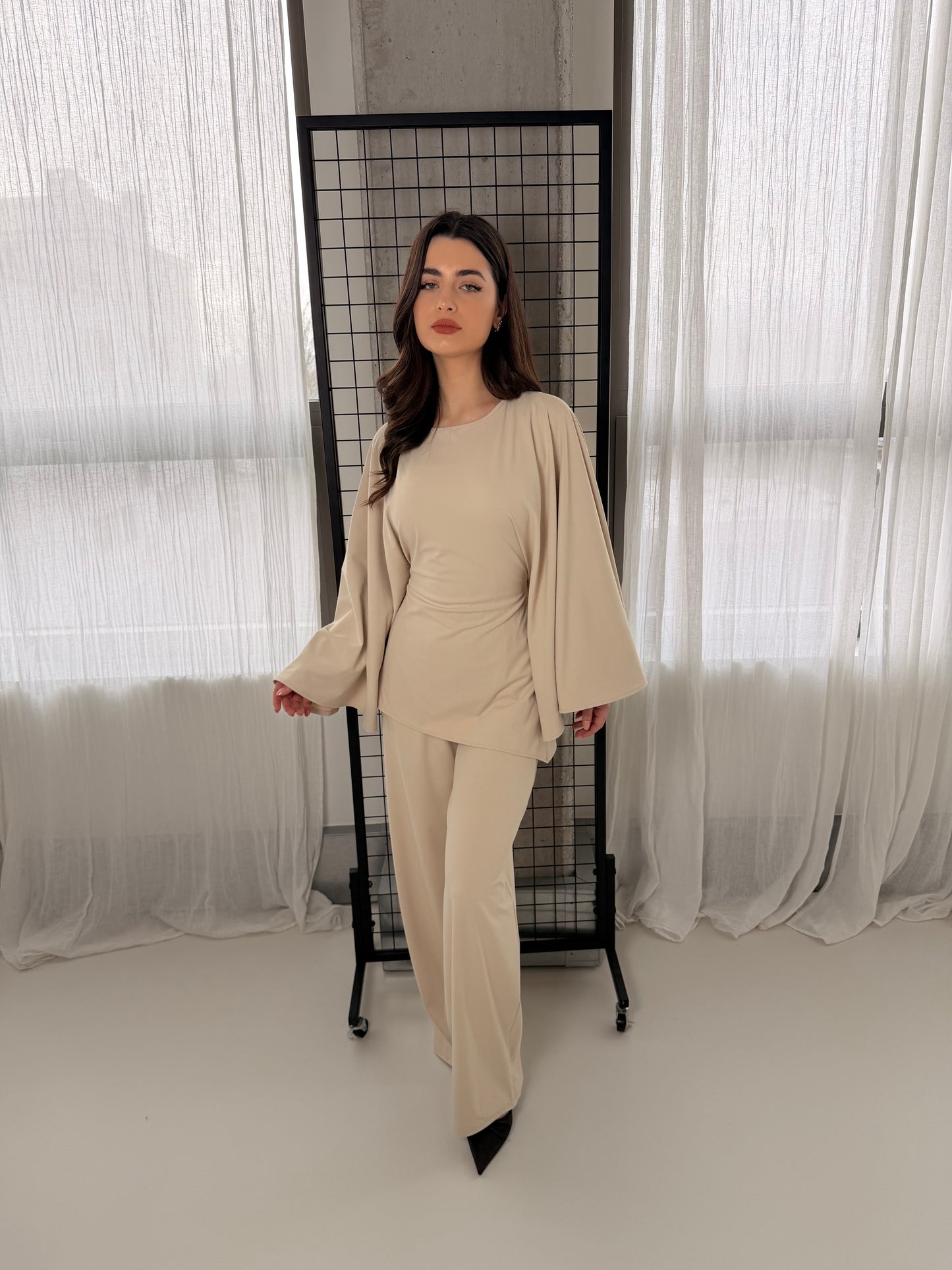 Layla Asymmetric Top and Trouser Set