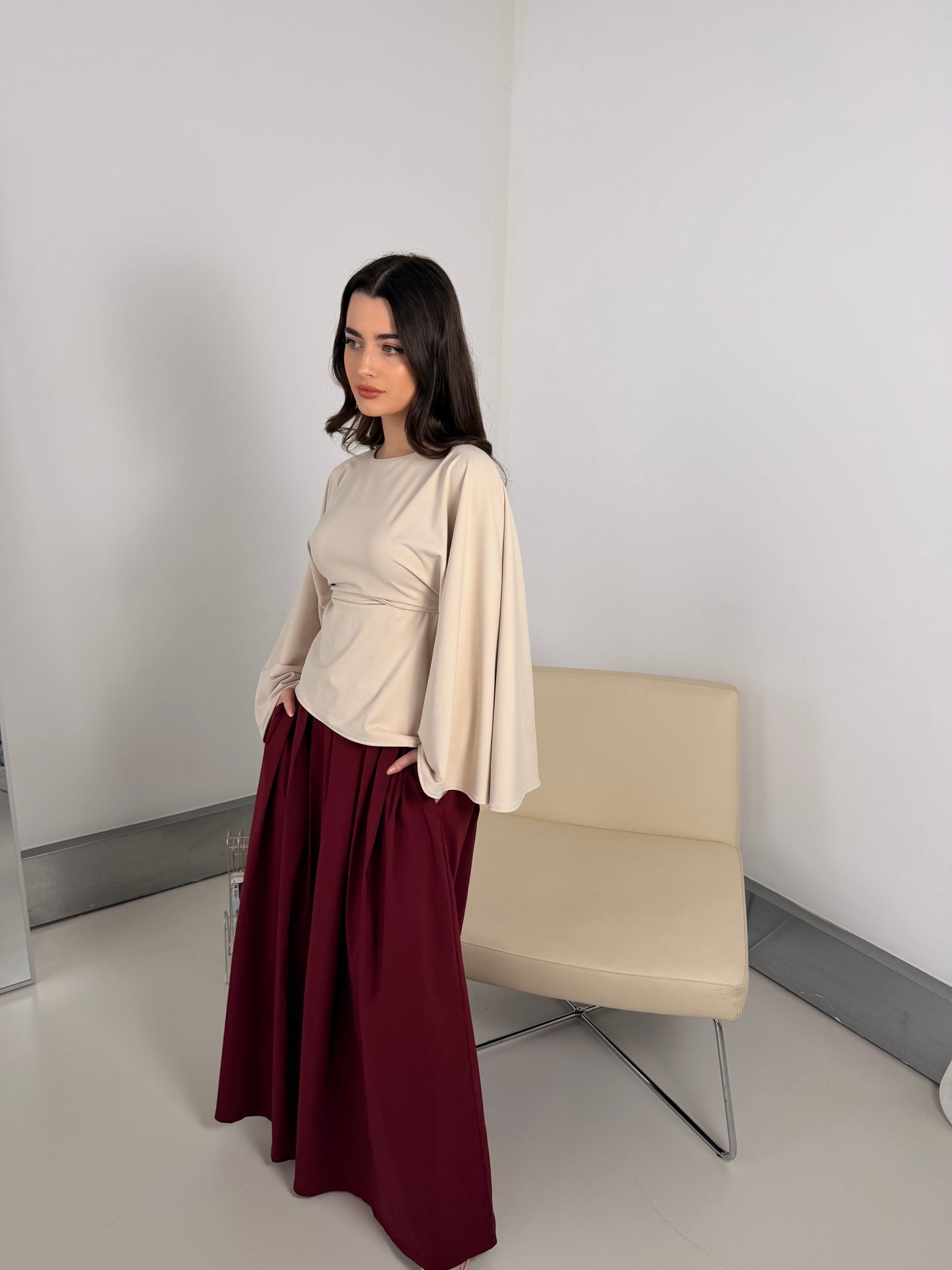 Sara Structured Maxi Skirt