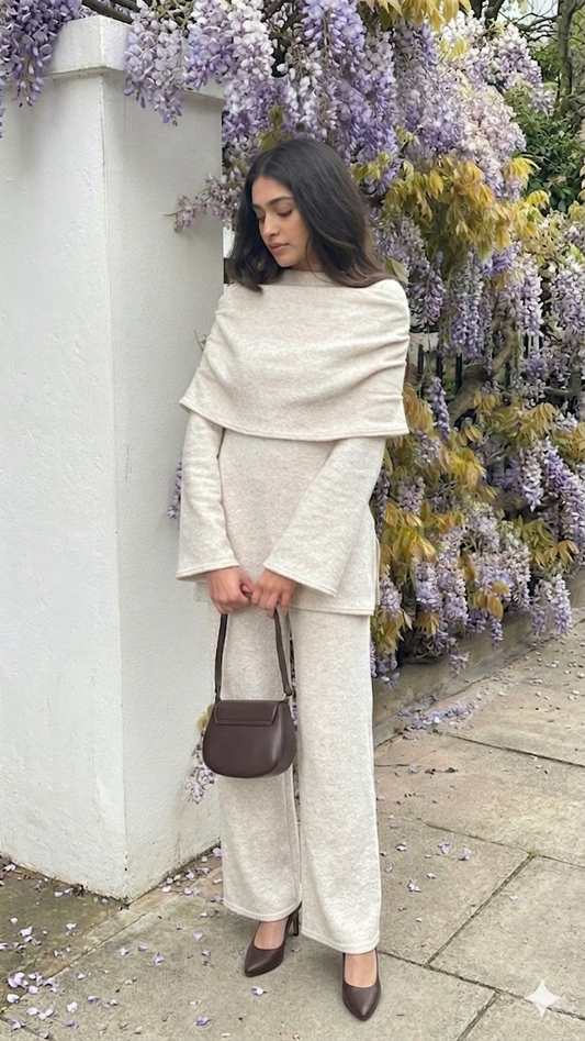 Leya Off Shoulder Top and Trouser Co Ord Set