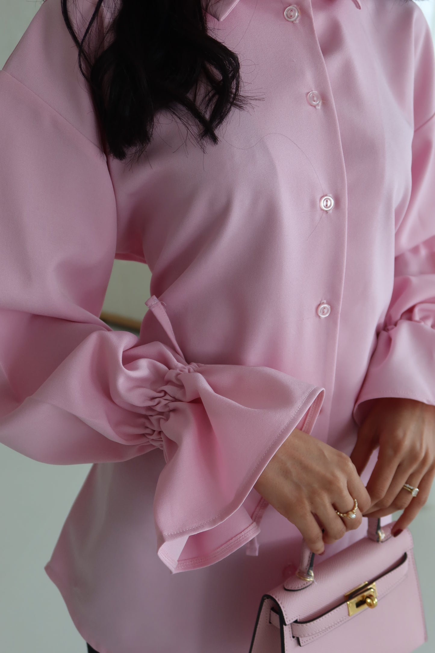 Ayla Tie Back Structured Shirt And Trouser Co Ord Set