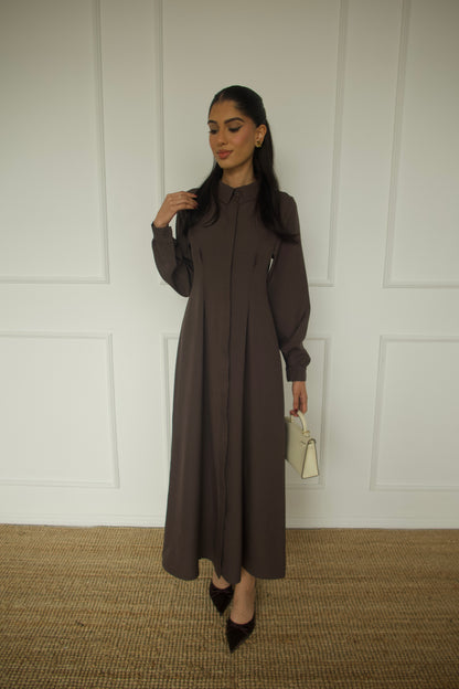 Rima Pleated Tailored Dress