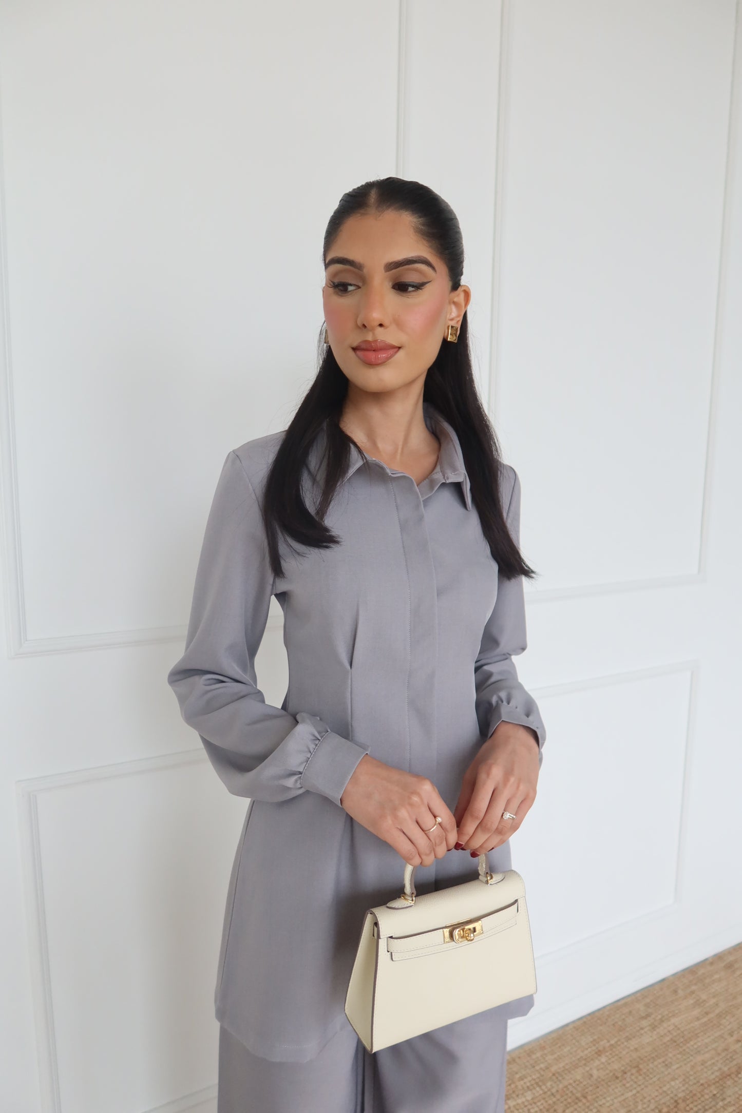 Sierra Pleated Tailored Shirt And Trouser Set