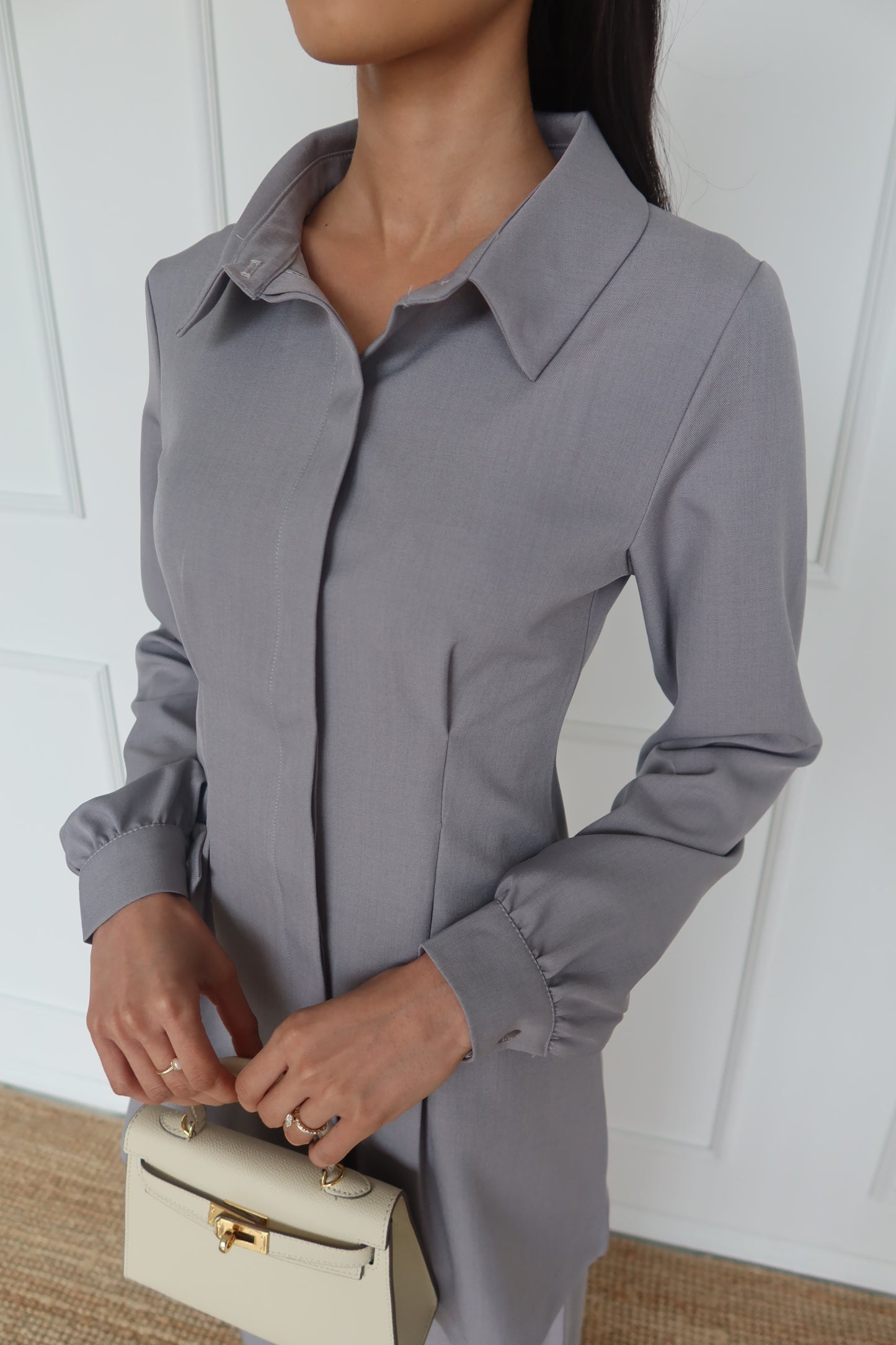 Sierra Pleated Tailored Shirt And Trouser Set