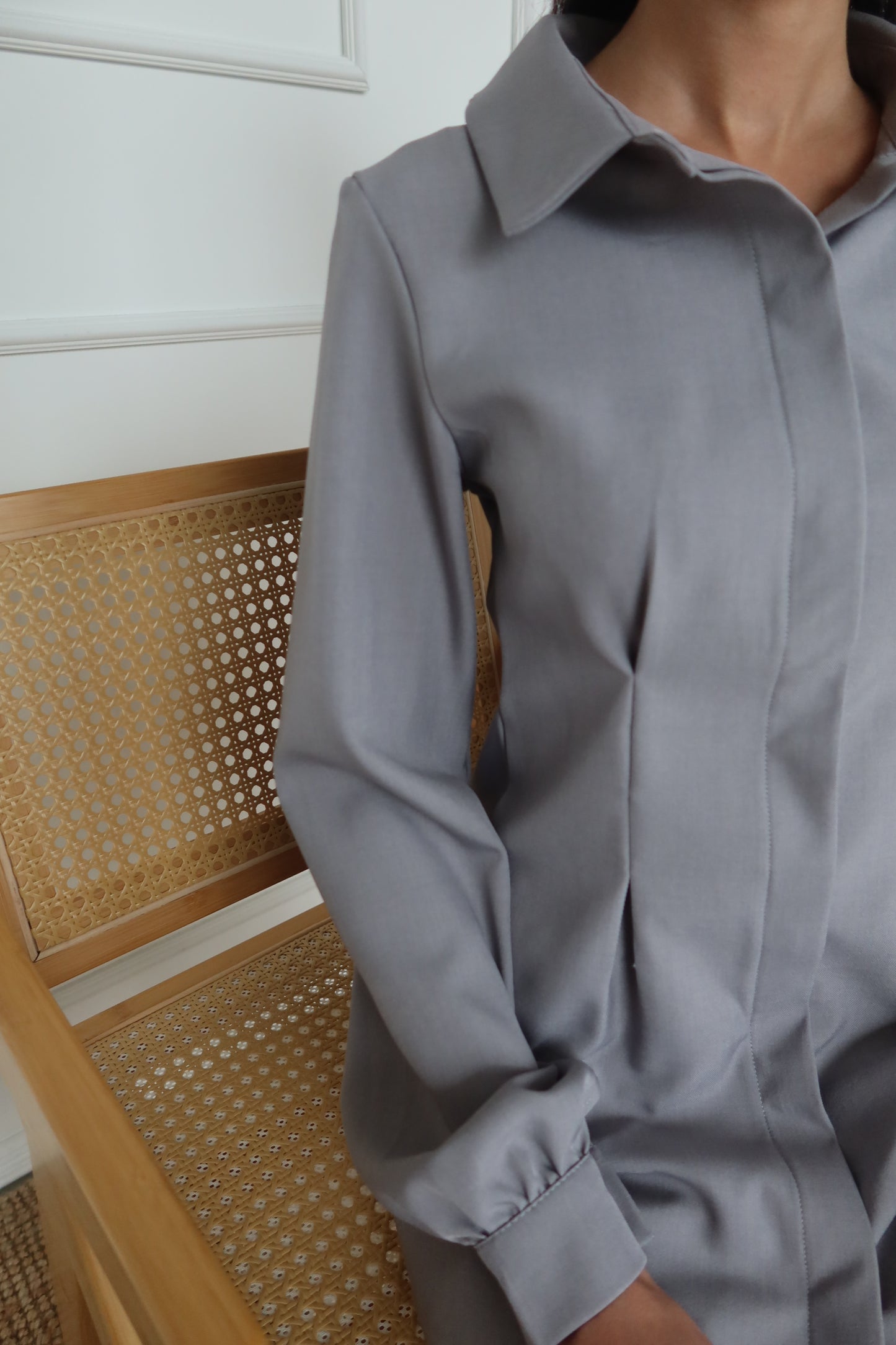 Sierra Pleated Tailored Shirt And Trouser Set