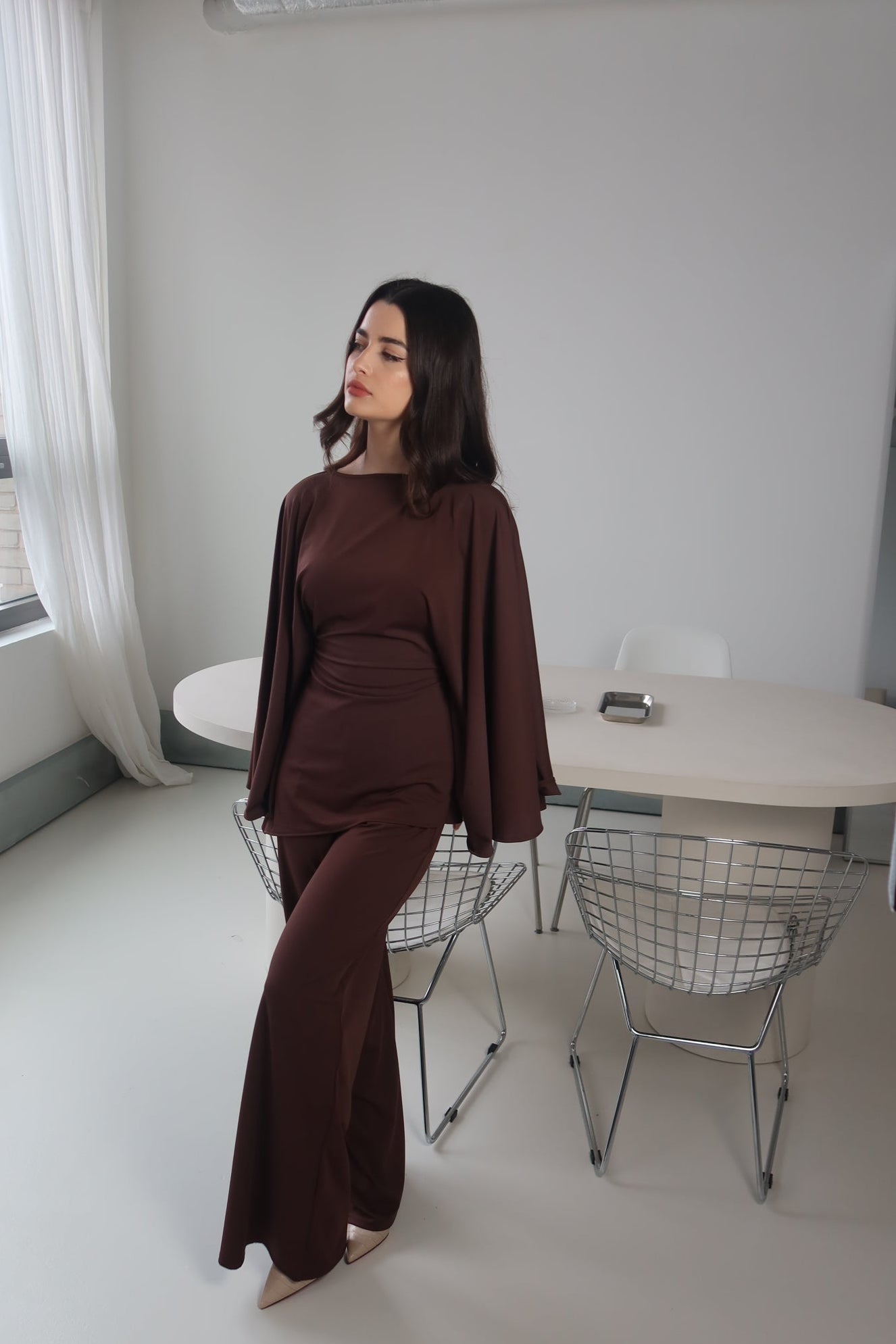 Layla Asymmetric Top and Trouser Set
