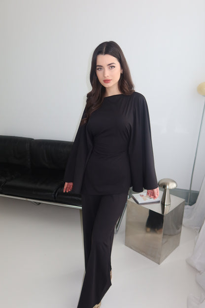 Layla Asymmetric Top and Trouser Set