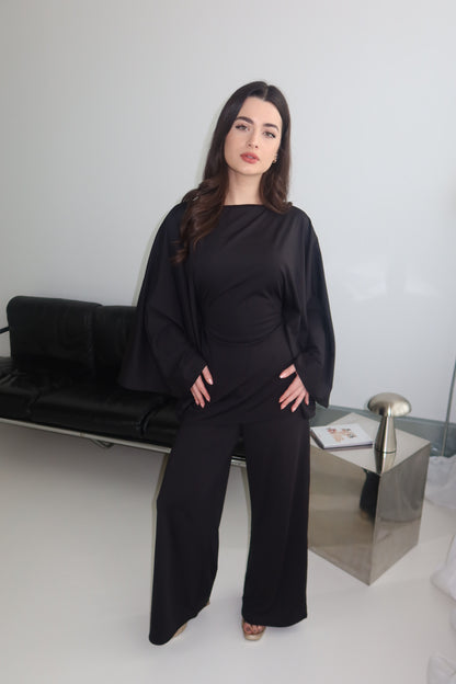 Layla Asymmetric Top and Trouser Set