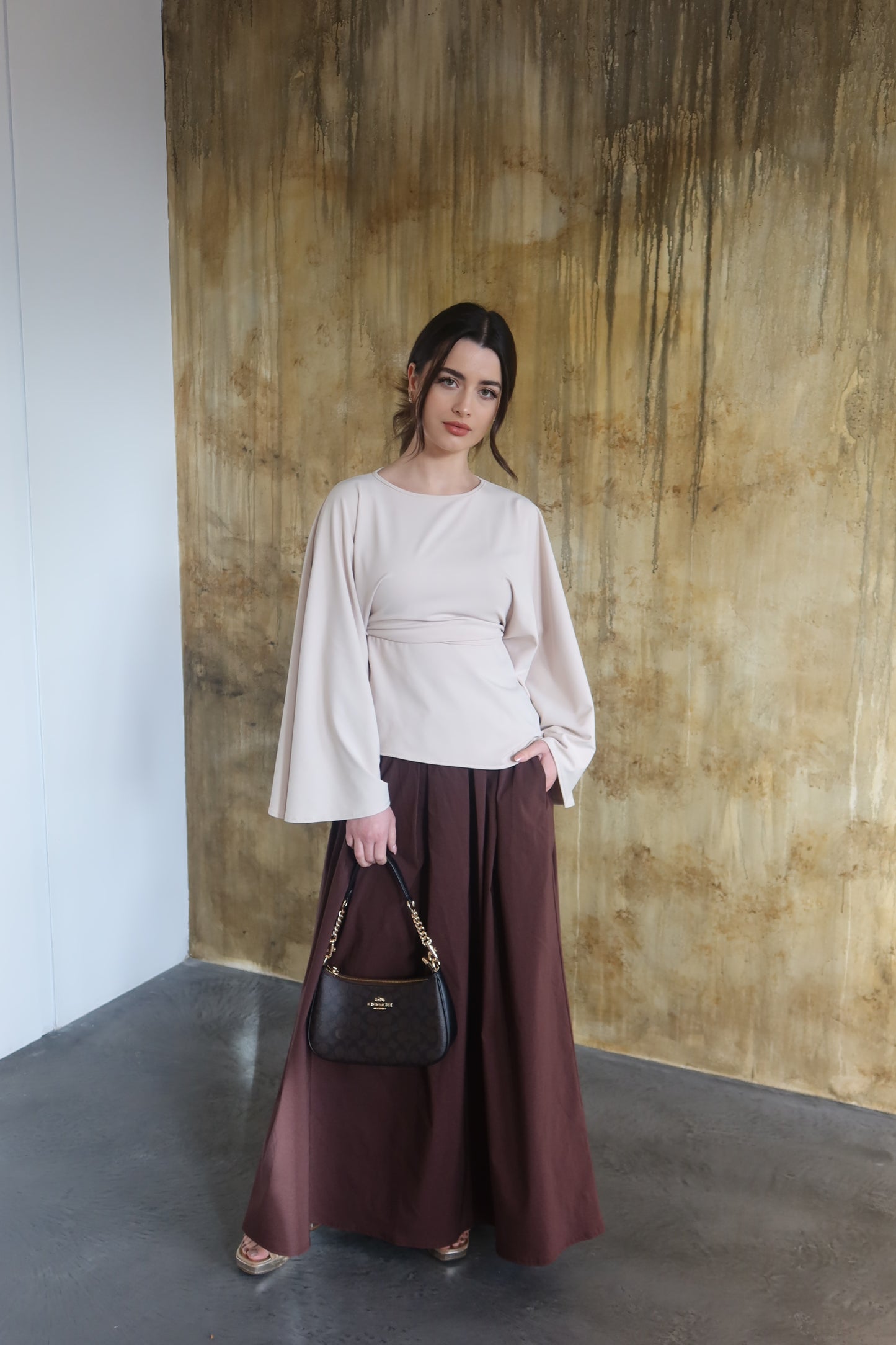 Sara Structured Maxi Skirt