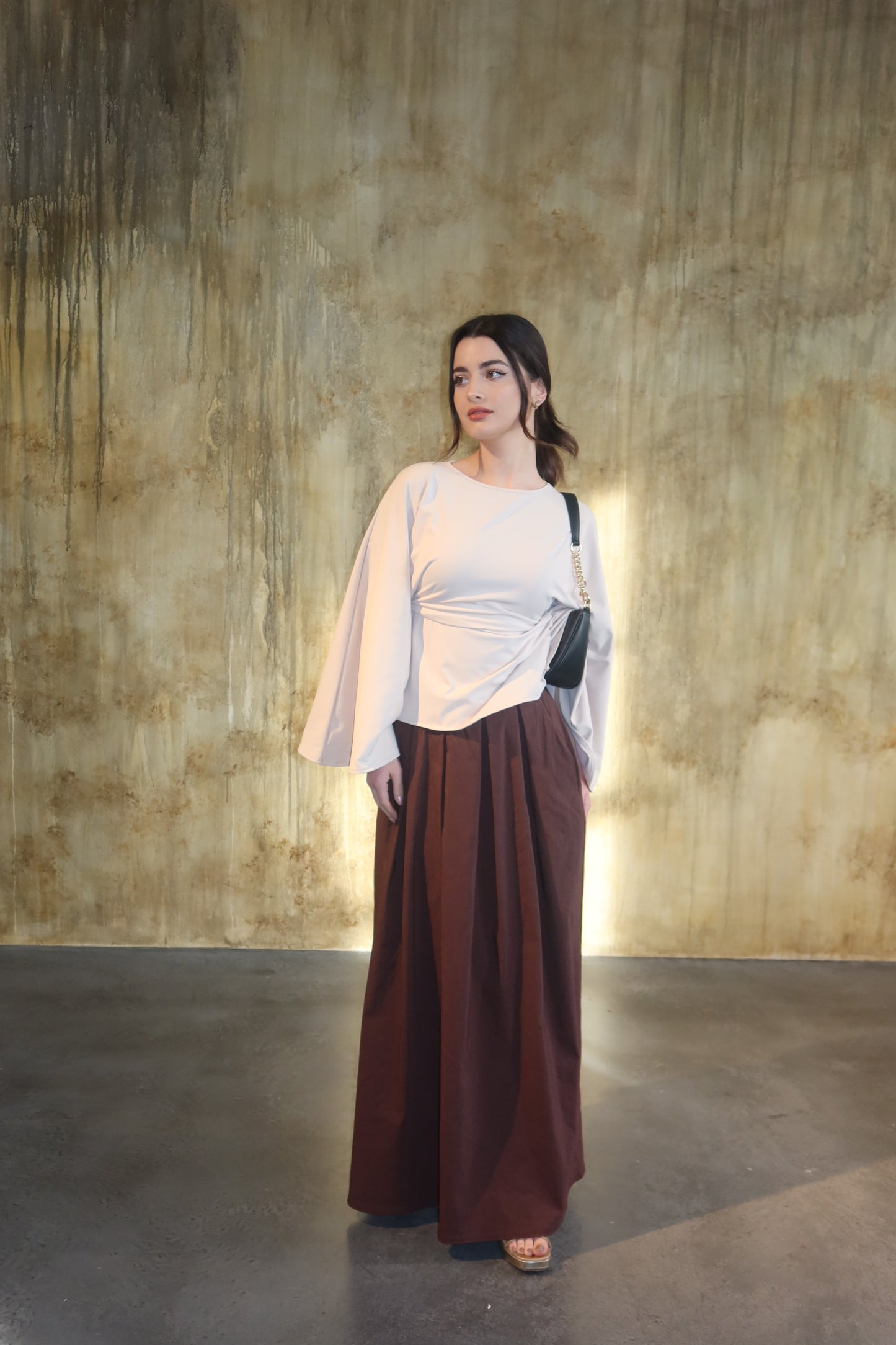 Sara Structured Maxi Skirt