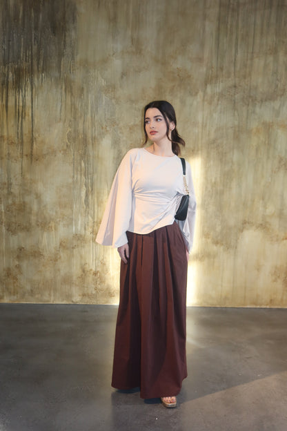 Sara Structured Maxi Skirt