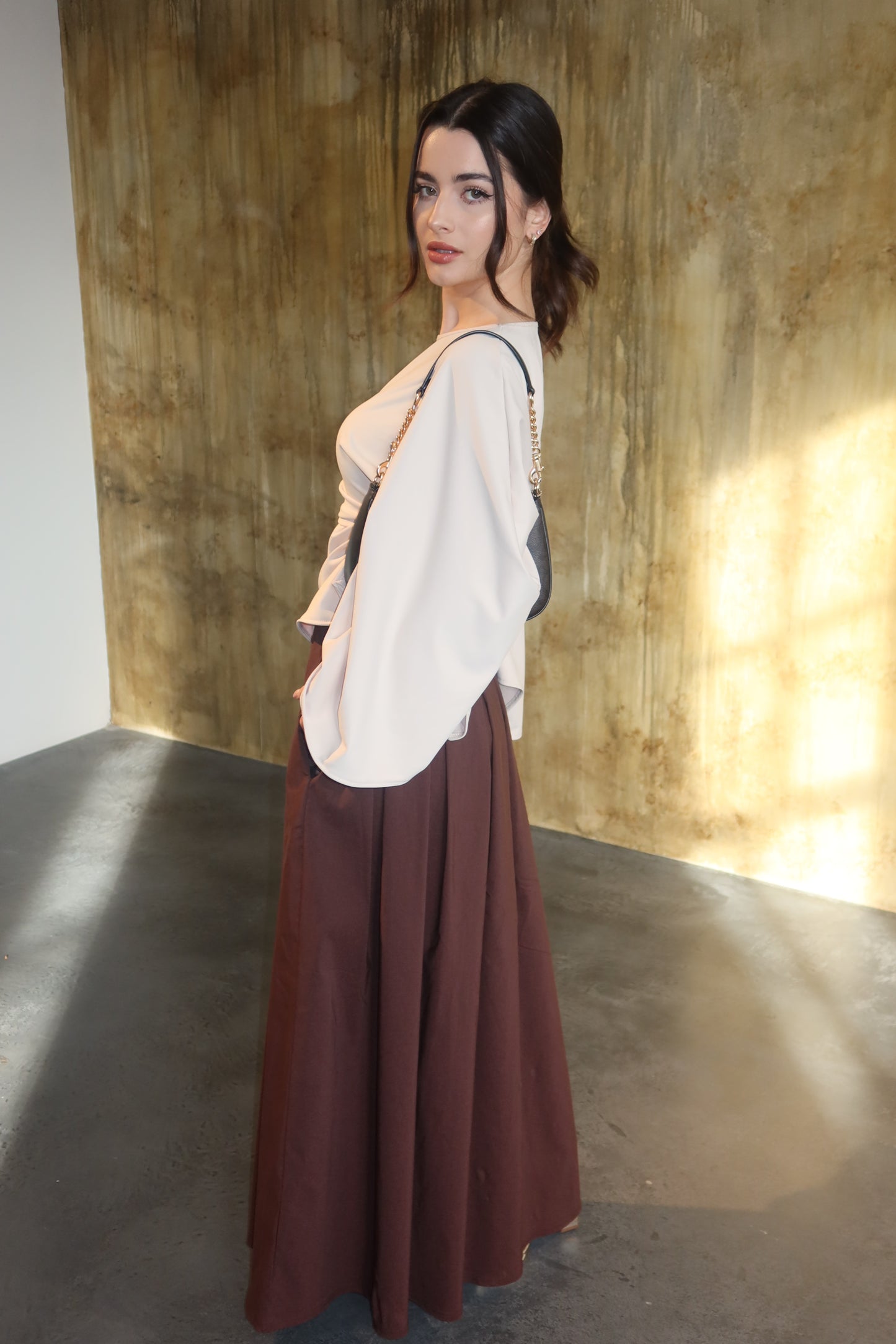 Sara Structured Maxi Skirt